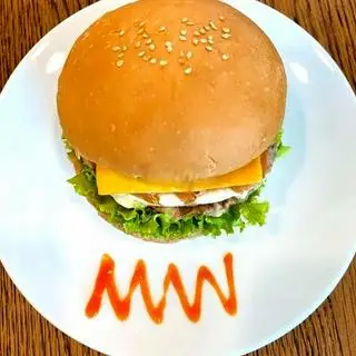 Hình ảnh 2 Hamburger bò trứng phômai - 2 Hamburger bò trứng - 3 Trà Đào