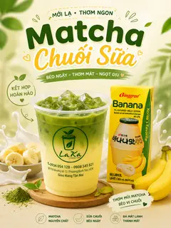 Hình ảnh Matcha sữa chuối