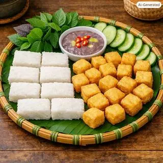 Hình ảnh Bún đậu (Nhiều bún và đậu)