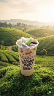 Hình ảnh Trà Sữa Gạo Rang fulltopping 700ml