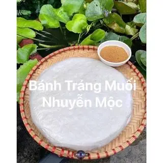 Hình ảnh Combo Bánh Tráng Phơi Sương Nguyên Xấp(500gr Bánh + 30gr Muối )