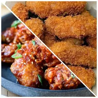 Hình ảnh Gà Sốt Cay 3 Người Ăn + 5 Nem Chua Rán