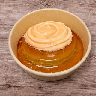 Hình ảnh Flan Khổng Lồ Kem Dẻo Phô Mai Mặn