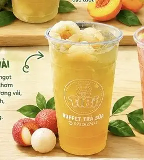 Hình ảnh trà vải - ly 700ml