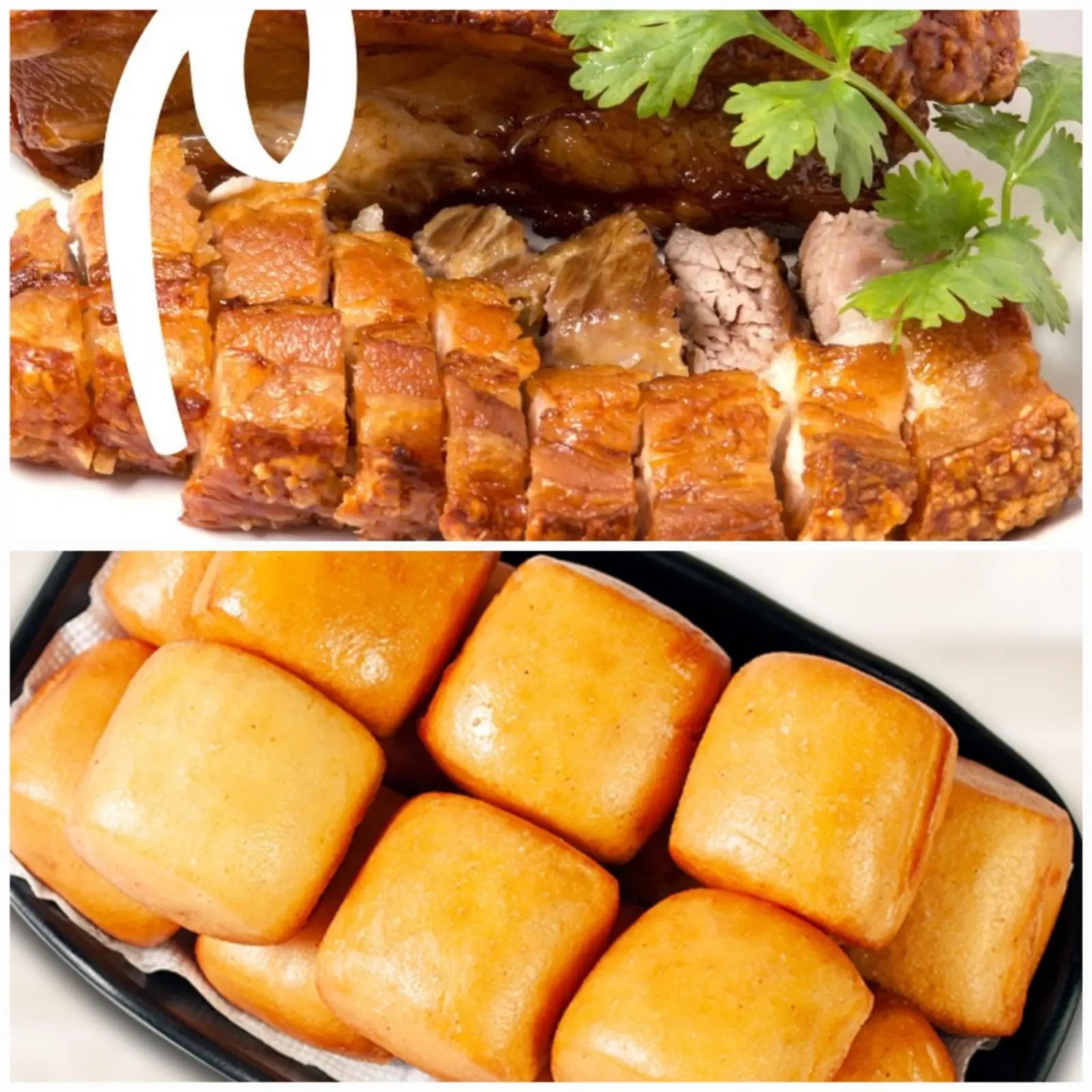 Hình ảnh 1Kg Thịt heo quay + 10 Bánh Bao Chiên