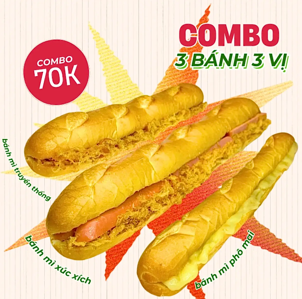 Hình ảnh Combo 3 Vị - Combo 2