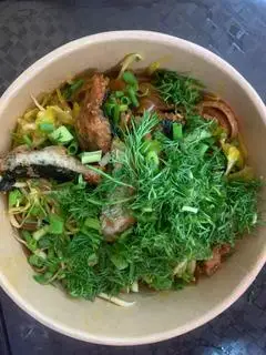 Hình ảnh Bánh đa trộn cá chay