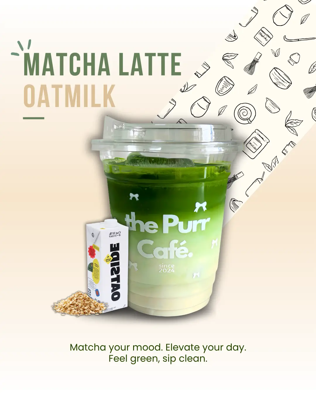 Hình ảnh MATCHA LATTE OATSIDE