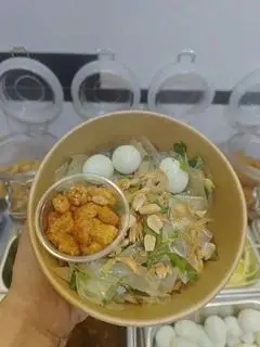 Hình ảnh Bánh tráng mỡ hành , tóp mỡ 