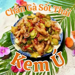 Hình ảnh chân gà sốt thái phần vừa