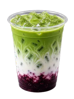 Hình ảnh Matcha latte việt quất