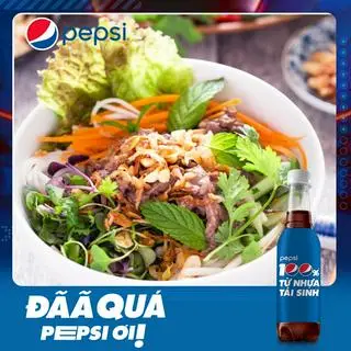 Hình ảnh 2 Bún bò trộn Nam bộ - 1 Pepsi 330ml