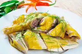 Hình ảnh Gà Hấp Lá Chanh - Nửa Con