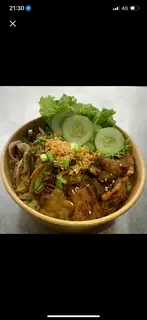 Hình ảnh Cơm chiên ba rọi xào cải chua 