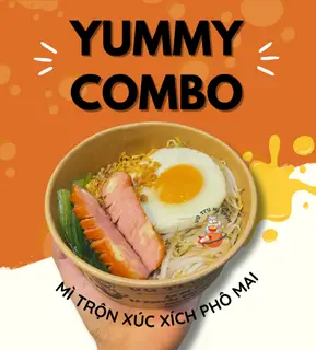 Hình ảnh mì trộn gà cay phô mai