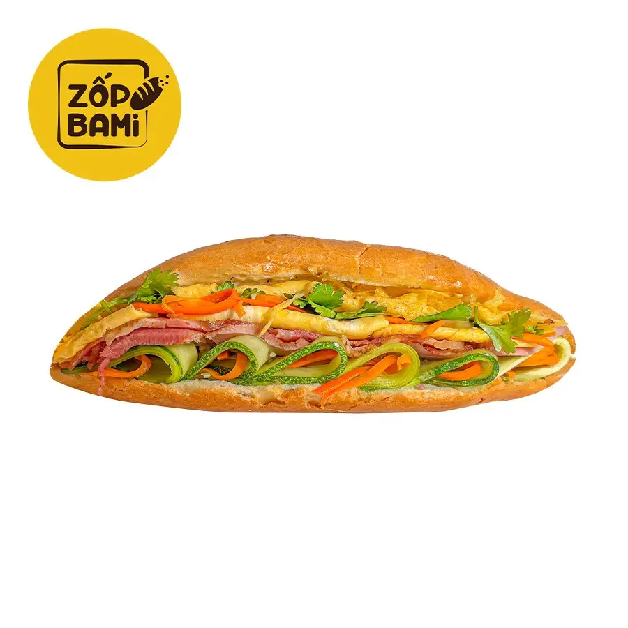 Hình ảnh Bánh mì trứng omelette mix