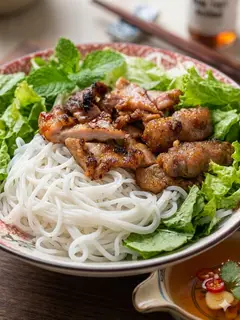 Hình ảnh Bún Thịt + Nem Nướng 