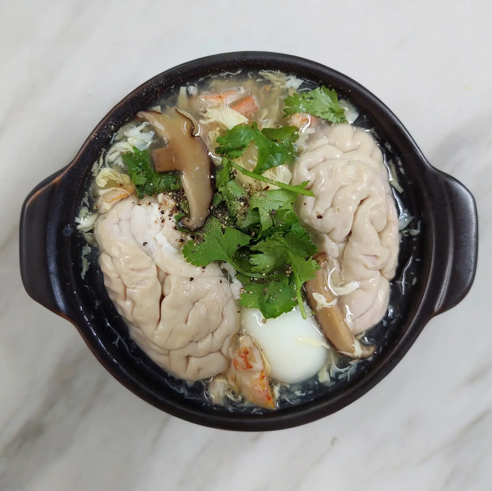 Hình ảnh Súp cua 1 bộ óc heo