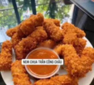 Hình ảnh Combo 10 nem chua rán + 1 khoai chiên