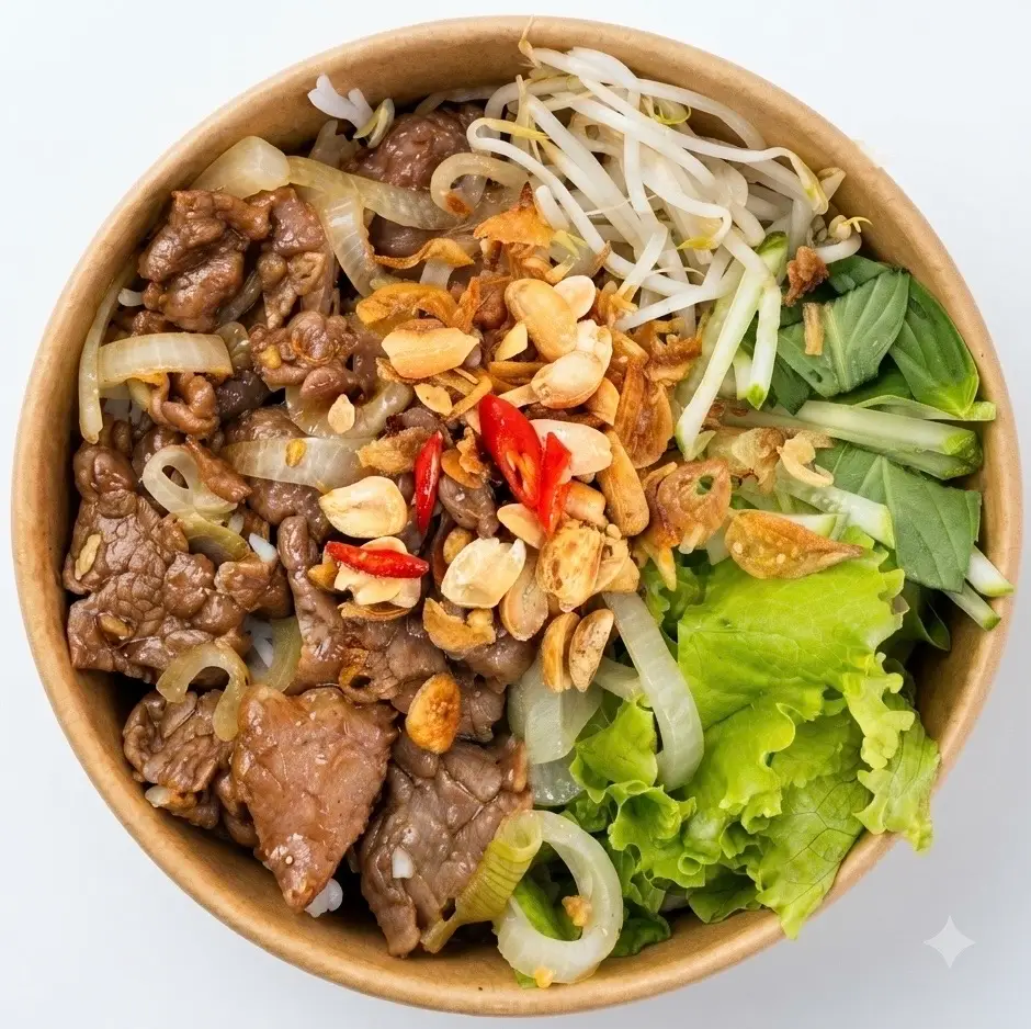 Hình ảnh [HOT] Bún Bò Xào Hành Tây Thơm Ngon (Thêm Thịt)