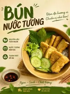 Hình ảnh Bún nước tương chay