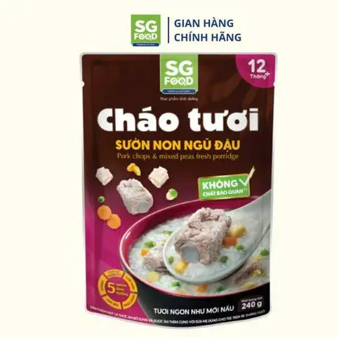 Hình ảnh Cháo Tươi Sườn Non Ngũ Đậu Saigon Food 240g