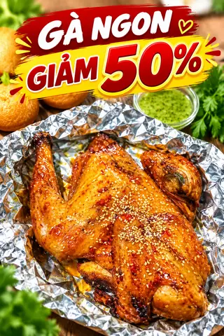 Hình ảnh Gà nướng 1/2 con 