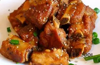 Hình ảnh cơm sườn non ram