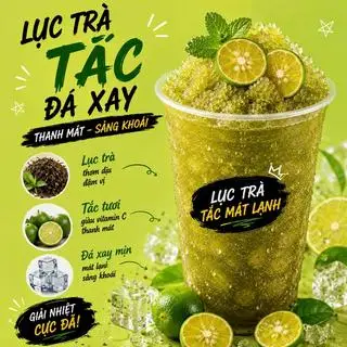 Hình ảnh Lục trà tắc đá xay