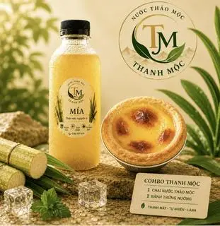 Hình ảnh Combo 1 chai thảo mộc + 1 bánh trứng nướng