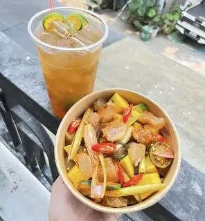 Hình ảnh Combo lớn Gân bò sốt thái + Trà tắc