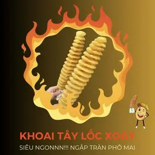 Hình ảnh Khoai xoáy phô mai