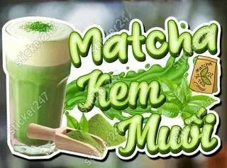 Hình ảnh Latte matcha kem muối