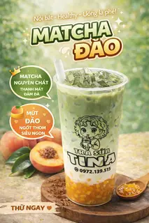 Hình ảnh MATCHA LATTE ĐÀO 