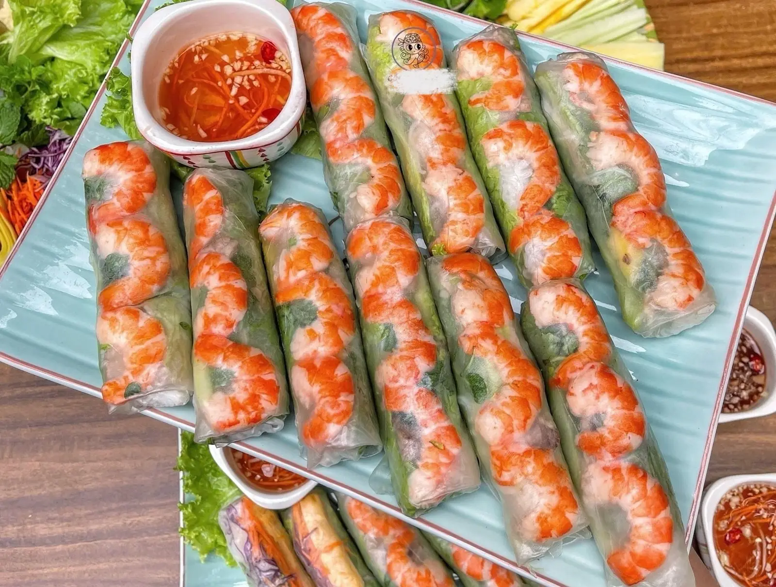 Hình ảnh Gỏi cuốn tôm thịt ngon tốn chấm -10cái