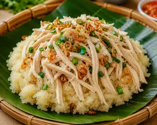 Hình ảnh xôi gà xé
