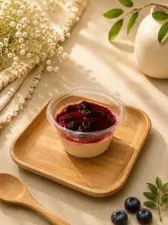 Hình ảnh Panna Cotta Vị Việt Quất