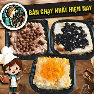 Hình ảnh combo jos (bánh bông lan trứng muối, bánh trà sữa trân châu, bánh milô kem mặn)