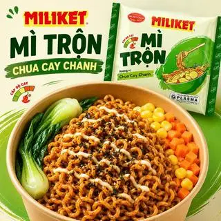 Hình ảnh Mì Trộn Miliket Chua Cay Chanh(117g)