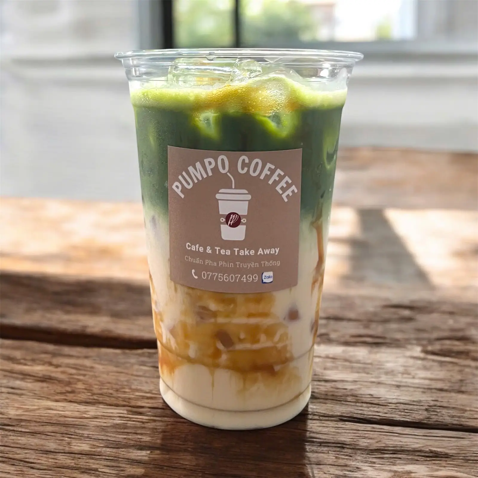 Hình ảnh Caramel matcha sữa gấu