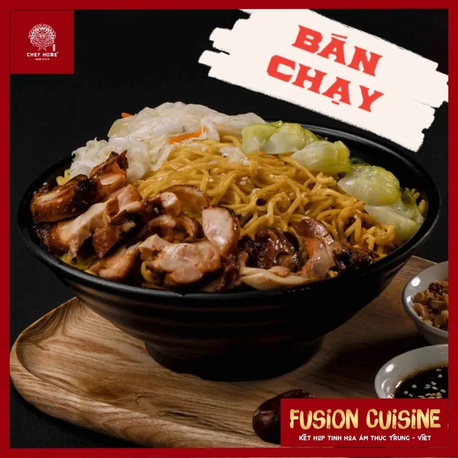 Hình ảnh Mì/Mỳ Trộn Gà Quay - BÁN CHẠY