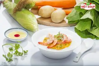 Hình ảnh Cháo tôm mix cà rốt
