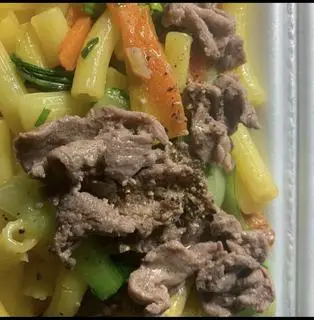 Hình ảnh nui xào bò