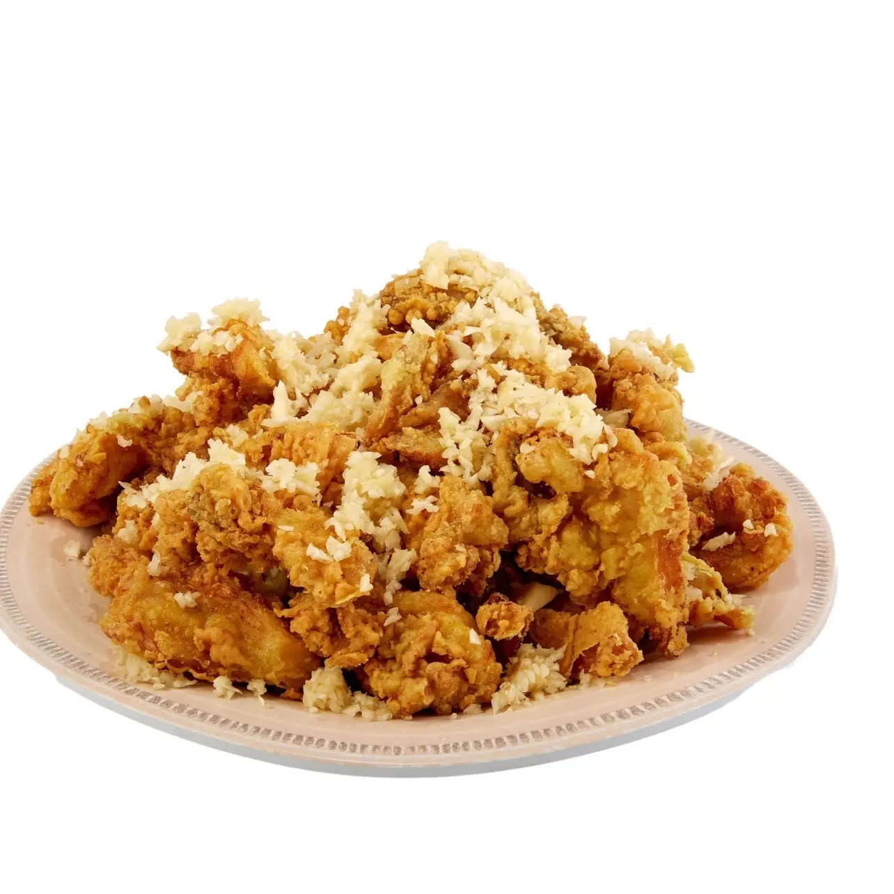 Hình ảnh Gà rán chan sốt tỏi rút xương -  마늘치킨