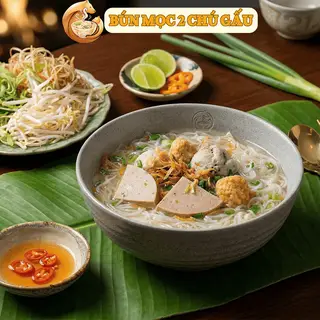 Hình ảnh Bún Mọc Chả (3 Loại Topping)