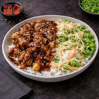 Hình ảnh Cơm gà giòn sốt teriyaki