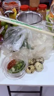 Hình ảnh Bánh Tráng Chấm Muối - Mỡ hành