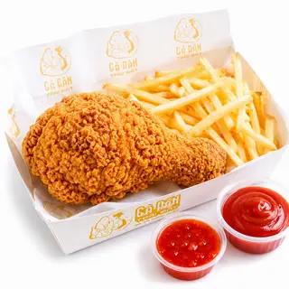Hình ảnh Combo Đùi gà giòn + Khoai tây chiên
