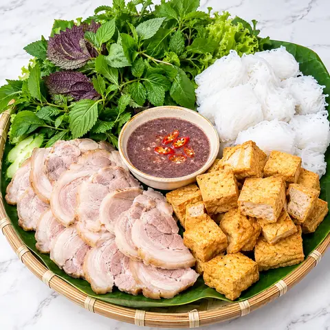 Hình ảnh Bún đậu thịt 