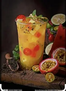 Hình ảnh trà trái cây nhiệt đới
